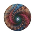 thumbnail image 2 of XMXY Colorful Fractal Spiral Spare Tire Cover, Universal Waterproof Cover for Jeep RV Tire Wheel Protection, 16 inch, 2 of 8