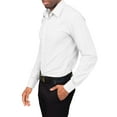 thumbnail image 3 of G-Style USA Men's Slim Fit Long Sleeve Dress Shirt - White - 2XL/18-18.5/36-37, 3 of 5