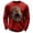 Red, variant on Christmas Shirts for Men Long Sleeve Casual Crewneck Funny Santa Claus Graphic Waffle Shirt Xmas Holiday Shirt