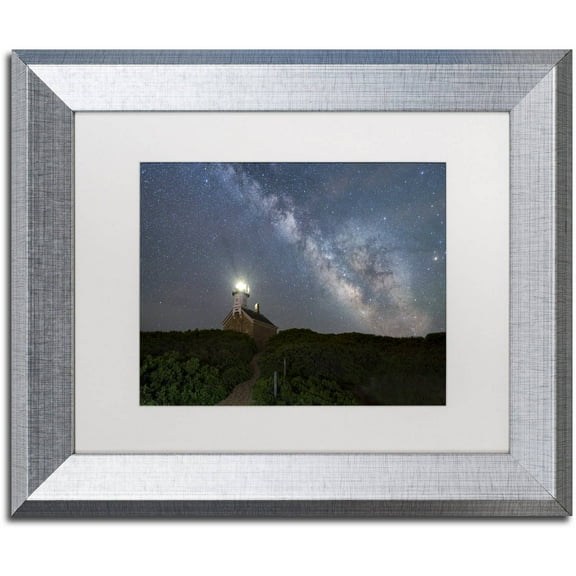Trademark Fine Art 'Over the Top' Canvas Art by Michael Blanchette Photography, White Matte, Silver Frame