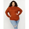 Motherhood Maternity Button Mock Neck Plus Size Maternity Sweater