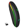 thumbnail image 2 of 1Pcs Gaming Mouse - 2.4G Wireless Rechargeable Mouse, 1600DPI Optical Sensor, 3-Level DPI Adjustment, Silent Click, Colorful Backlit for Office Work, PC Laptop, 2 of 6