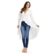 thumbnail image 2 of Blusa larga con vuelo Roman Fashion /Juvenil, 8393 (Blanco) blanco M, 2 of 4