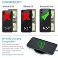 thumbnail image 2 of Dockem iPhone XS Max Exec M2 Wallet Case; Built-in Metal Plate, 2 Card Holder Slots, Black, 2 of 8