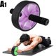 thumbnail image 2 of Equipo de ejercicio muscular para el hogar, equipo de Fitness de doble rueda, rueda de potencia Abdominal, rodillo Ab, entrenamiento de gimnasio, 2020 Fivean unisex, 2 of 2