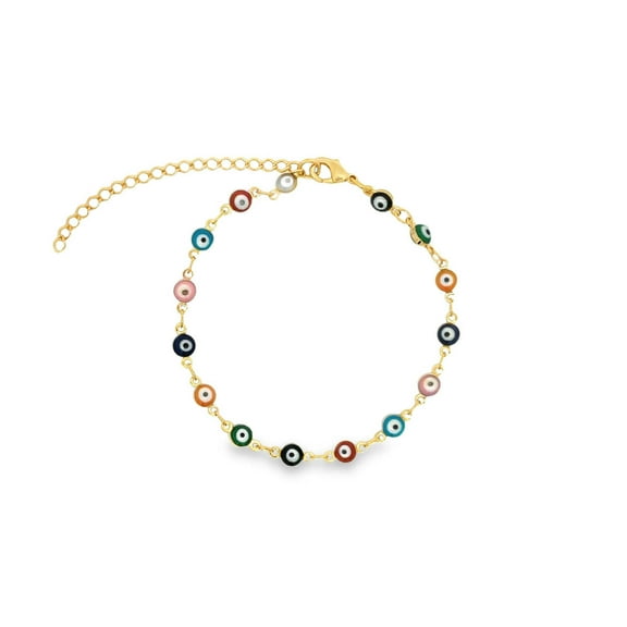 Multicolor Evil Eye Bracelet (I39A)