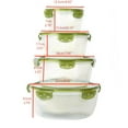 thumbnail image 3 of Dechome Kitchen Mixing Bowls - 4pc Glass Bowls with Lids Set – Neat Nesting Bowls - Large Mixing Bowl Set Batter Bowl - Cooking Bowls - Storage Bowls with Lids and Big Salad Bowl with BPA-Free Lids, 3 of 9