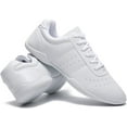 thumbnail image 4 of White Kids Cheer Sneakers Girls Cheer Shoes Fashion Sports Tennis Shoes Training Athletic Comfortable Lightweight Breathable Shoes Flats Size, 4 of 7