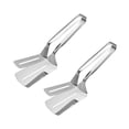 thumbnail image 3 of Xihbxyly Pinzas de Acero Inoxidable, Pinza Versátil para Asar, Espátula Resistente para Pescado, Herramienta de Cocina Ergonómica, Ideal para Cocinar, Voltear y Limpiar Barbacoas, Ideal para Chefs Ca, 3 of 7