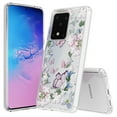 thumbnail image 1 of Aquaflex Transparent Clear Flexible Shock Absorbing Phone Case Cover Suitable for Samsung Galaxy S20 Ultra 6.9" - Garden of Butterflies, 1 of 1