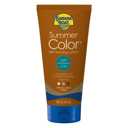 Banana Boat Summer Color Body Self-Tanner Lotion  Lt/Med  6 oz