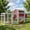 Red, variant on PETSCOSSET 77.4"L Chicken Coop with Run, Wooden Chicken Tractor with Wheels, Chicken swing & Nesting boxes, Gray