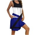 thumbnail image 2 of Ovzne Robes pour Femmes 2025 Robe Femmes Imprimé avec Poches Chemises de Nuit Sans Manches Vêtements de Nuit Plissés devant Chemise de Nuit Col Rond Robe de Printemps Imprimée Liquidation, 2 of 5