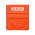 thumbnail image 2 of Chairback Storage Pocket Chart, 3-Compartment Seat Back Organizer with Name Tag Slot, Durable Oxford Fabric Holder(Orange), 2 of 8