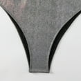 thumbnail image 4 of Generic Women's Glitter One Piece Swimsuit Sexy Scoop Neck Backless Cheeky Bathing Suit Beach Pool Party Bikini Set, 4 of 7