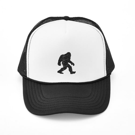 CafePress - Bigfoot Sasquatch Yowie Yeti Yaren Skunk Ape Truck - Adjustable Unisex Printed Trucker Hat with Mesh Back