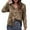 Khaki, variant on Women Satin Shirt Long Sleeved Imitation Silk European Style Blouse