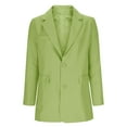 thumbnail image 6 of Scyoekwg Blazers for Women Business Casual Open Front Long Sleeve Jackets Work Office Business Suit Blazer (Green,L), 6 of 7