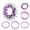 Purple 18T with gask, variant on Tibvox Aluminum Alloy Single Speed Conversion Kits for Mountain Bikes and Road Bikes