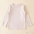 thumbnail image 5 of UAYOTSE Girls Cotton Long Sleeve T-Shirt Toddler Comfort Soft Thick Basic Crewneck Tee Tops(R33-Light Purple,9-10 Years), 5 of 7