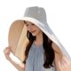 thumbnail image 1 of Quick Drying Adult Ponytail Hat Sunproof Neck and Shoulder Cover Visor Hat Cycling Fishing Hat with Ponytail Hole Yellow, 1 of 4
