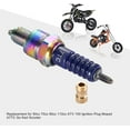 thumbnail image 5 of 4pcs Blue A7TC Spark Plug High Performance Replacement for Motorcycle Spark Plug Replacement for 50cc 70cc 90cc 110cc Mopeds and ATV 150 Spark Plug Replacement for Go Kart Scooters, 5 of 5