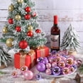 thumbnail image 5 of BNNG Christmas Ball Ornaments Set（26pcs）- Hanging Christmas Tree Ball Decorations in 6 Styles and 3 Sizes Shatterproof No Color Fading for Xmas Holiday Party Wedding Decor, 5 of 8