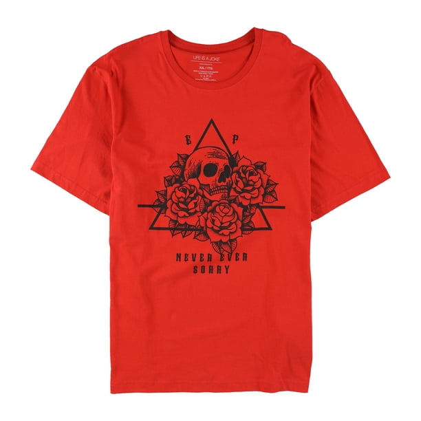 Elevenparis Hombres Never Ever Sorry Graphic T-Shirt rojo M
