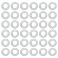 thumbnail image 1 of Shisuyan Home Curtain Ring Polyurethane Synthetic Leather 50Pcs 3x3in, 1 of 8