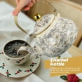 thumbnail image 4 of Bouilloire Émaillée Vintage Rétro Théière Bouilloire à Eau, 4 of 8