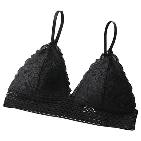 Xiaoxatg Women S Lace Triangle Cup Beautiful Back Underwear Thin Style Chest Wrap Chest Wipe No Underwire Gathering Bra Pads for Sports Bras for Women