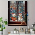 thumbnail image 4 of Cute Snowman Snowflake Canvas Print Wall Art for Living Room Bedroom Kids Room Office Holiday Christmas Decor, 4 of 8