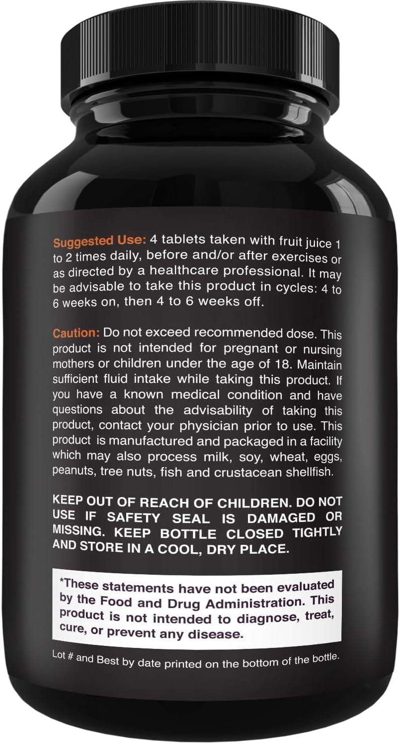 Natures Craft Tri-Phase Creatine Supplement for Muscle Recovery & Muscle Building, 240 Capsules