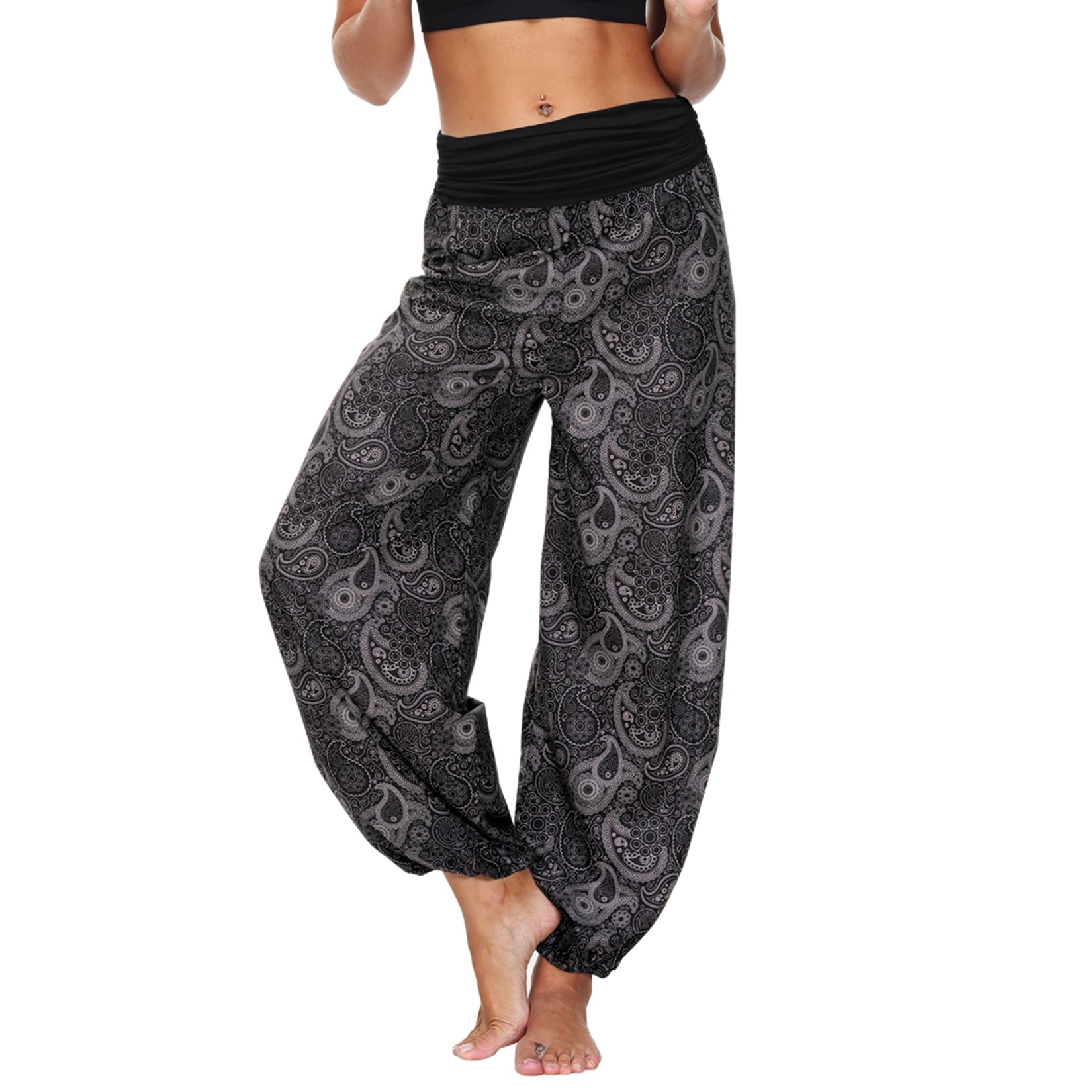 Lu's Chic Women'S Yoga Pants Baggy Jogger Gypsy Sweatpants Hippie Harem