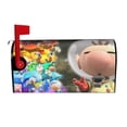 thumbnail image 2 of Lsque Pikmin Mailbox Cover Standard Size ,Magnetic Mailbox Covers Post Wraps Letter Box Cover -25.5x21 in, 2 of 9