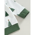 thumbnail image 6 of Wassery 2PCS Toddler Baby Boys Pants Set Infant Christmas Outfits Long Sleeve Crew Neck Christmas Tree Print Sweatshirt Drawstring Pants 6M 12M 18M 2T 3T Newborn Fall Clothes, 6 of 8