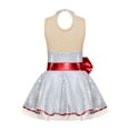 thumbnail image 2 of YONGHS Kids Girls Christmas Santa Claus Costume Ballet Dance Tutu Dress 4-16 White 14, 2 of 7