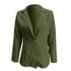 thumbnail image 3 of Gibobby Blazer para mujer chamarra casual para mujer de manga larga con frente abierto para trabajo oficina para el trabajo(Verde,M), 3 of 5
