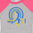 thumbnail image 4 of Inktastic 3-21 World Down Syndrome Day Blue and Yellow Rainbow Ribbon Boys or Girls Baby Bodysuit, 4 of 5