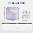 thumbnail image 3 of Haiem Lavender Glitter Foil Stripes Car Windshield Sun Shade (2 Pieces) Foldable Windshield Sun Shade Car Accessories for Truck SUV Pickup-Large, 3 of 7