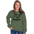 thumbnail image 4 of Love You To Mountains Hiking Couple Unisex Plus Fleece Graphic Sweatshirt Brisco Brands 3X, 4 of 5
