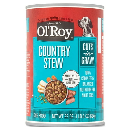 Ol' Roy Country Stew Cuts in Gravy Wet Dog Food, 22oz Can