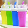 thumbnail image 3 of Slushie Cup, Magic Quick Frozen Smoothies Cup Cooling Cup Double Layer Squeeze Cup Slushy Maker, Homemade Ice Cream Maker Diy It For Children And Family, 3 of 7
