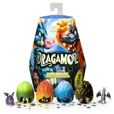 Dragamonz, Ultimate Dragon 6-Pack, Collectible Figure and Trading Card Game, for Kids Aged 5 and Up Standard