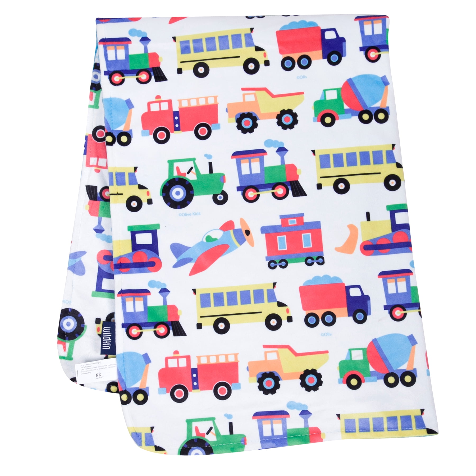 Trains, Planes & Trucks Plush Blanket