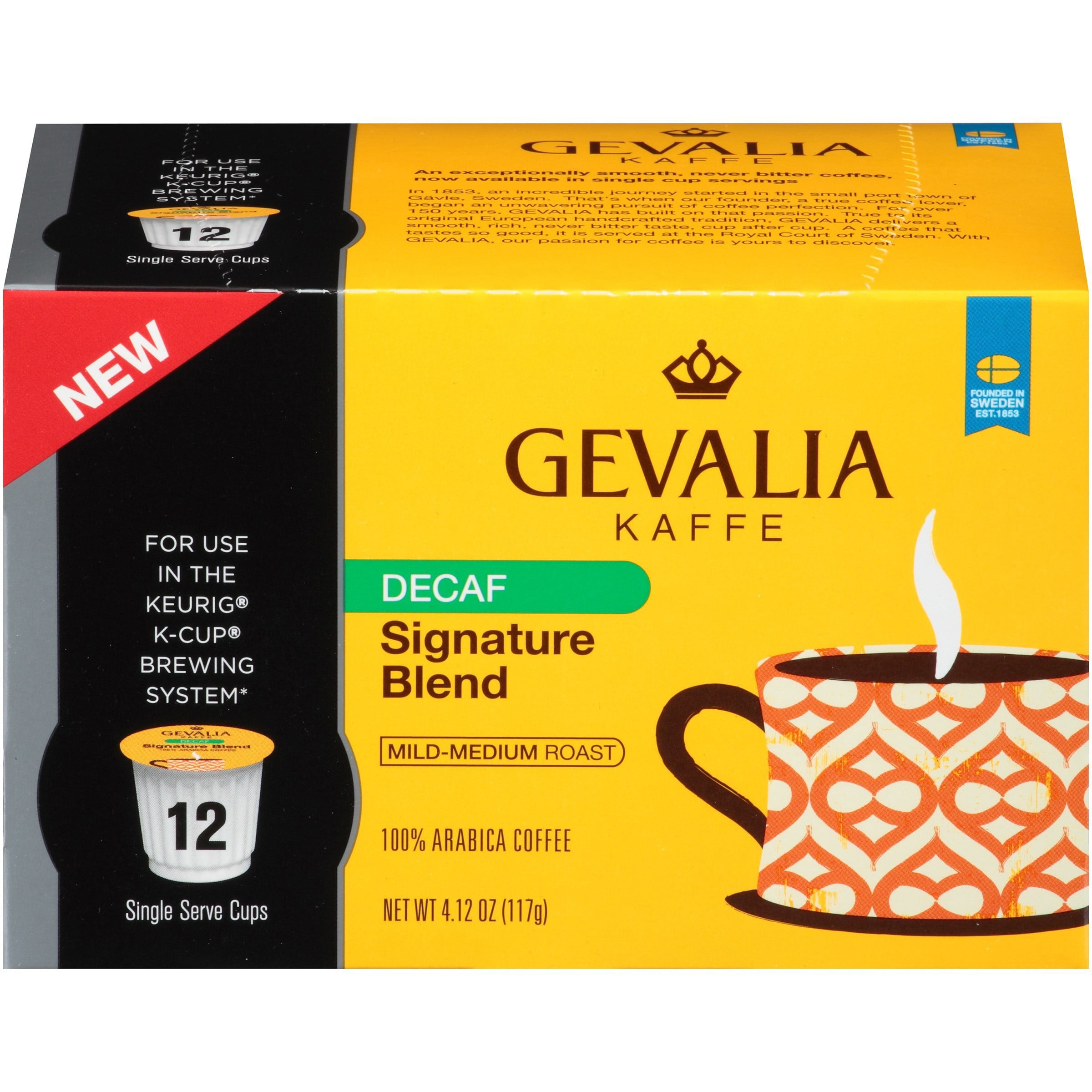 Gevalia Gevalia Decaf Signature Blend K Cups, 4.12 OZ (Pack of 6