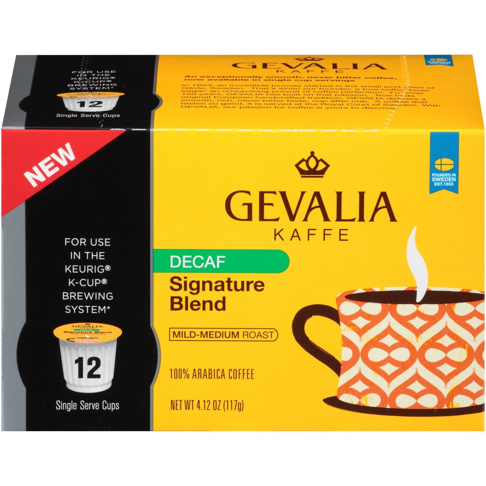 Gevalia Gevalia Decaf Signature Blend K Cups, 4.12 OZ (Pack of 6