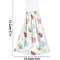 thumbnail image 3 of SKYSONIC 2 PCS Hanging Hand Towels Cute Bees Butterflies Ladybugs Hand Dry Towels for Kitchen & Bathroom,Hanging Towel Set with Hanging Loop, 12"x17", 3 of 6