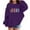 Purple, variant on Tiijoy Toddler Girls Pullover Hoodie Jesus Letter Print Hooded Sweatshirt, Sizes 3-4