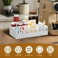 thumbnail image 3 of Wekvgz Coffee Bar Organizer Solid Multipurpose Wood Coffee Pods Holder Easy to Use Condiment Storage Organizer Basket for Home Use, 3 of 10